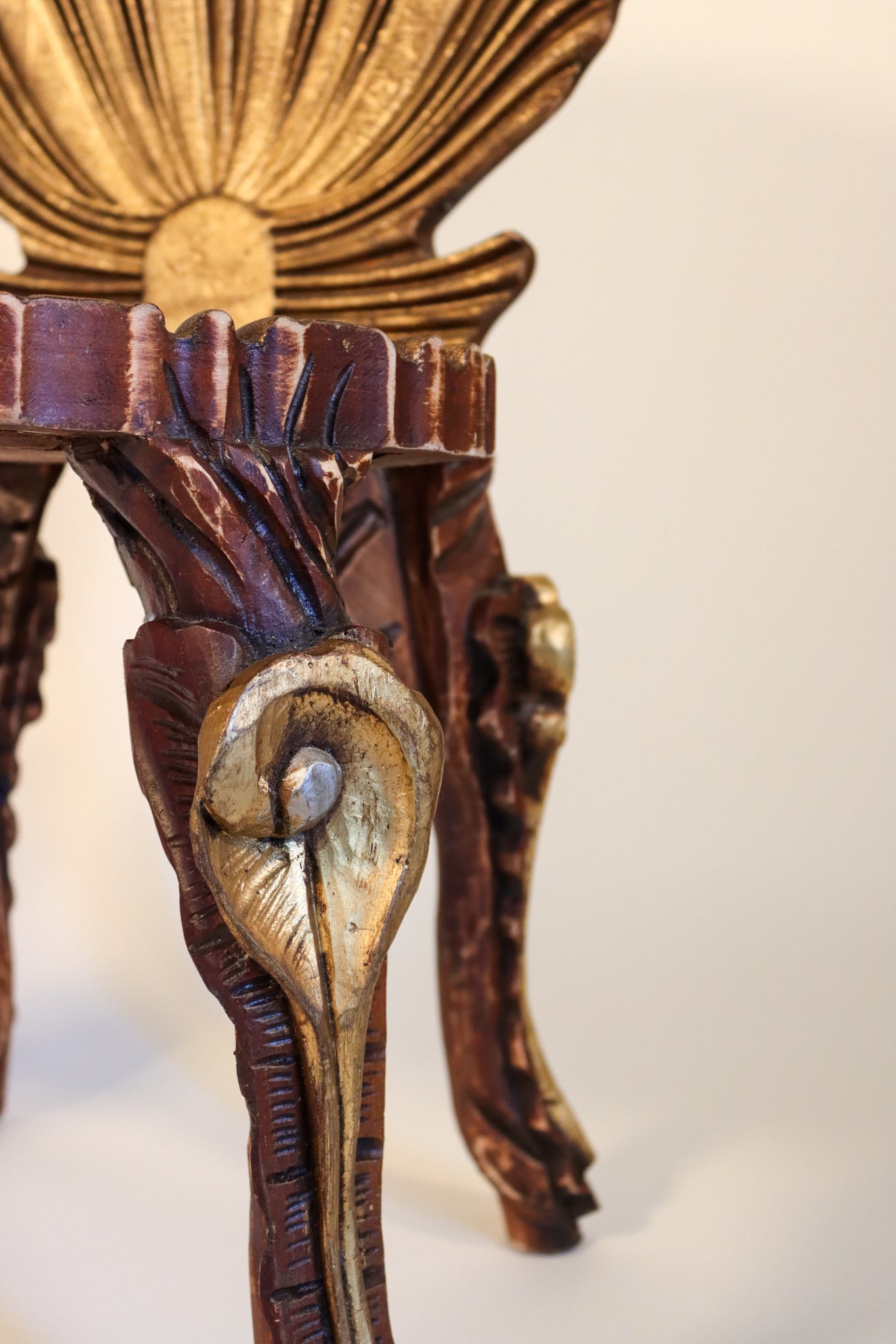 006 | Pair of Grotto Style Giltwood Side Chairs