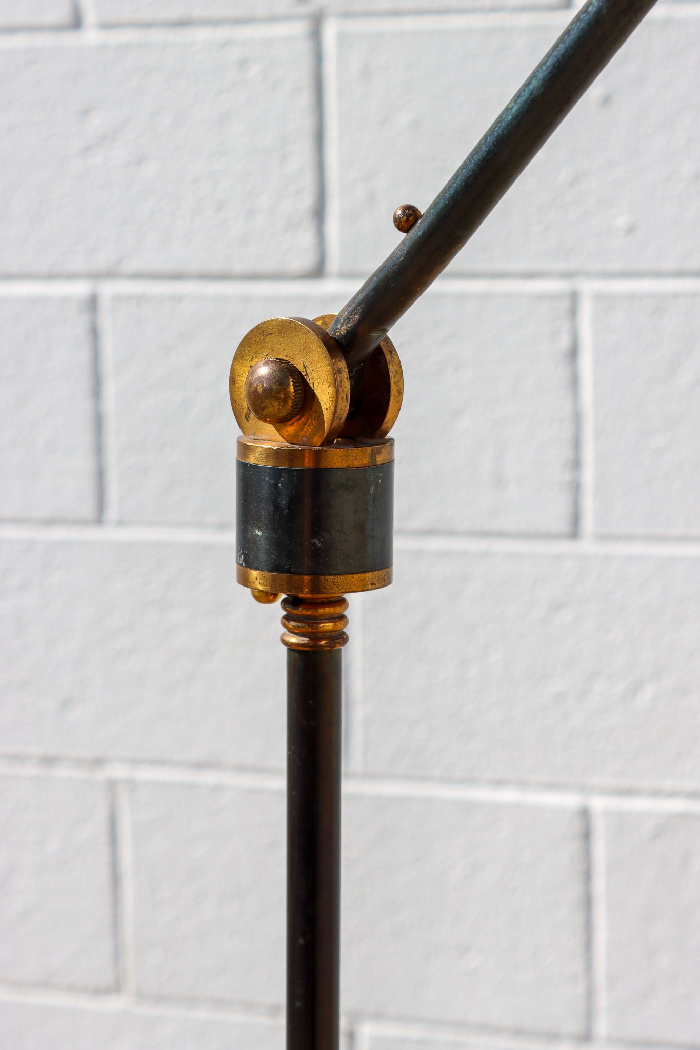 002 | French Black and Gilt-Metal Floor Lamp