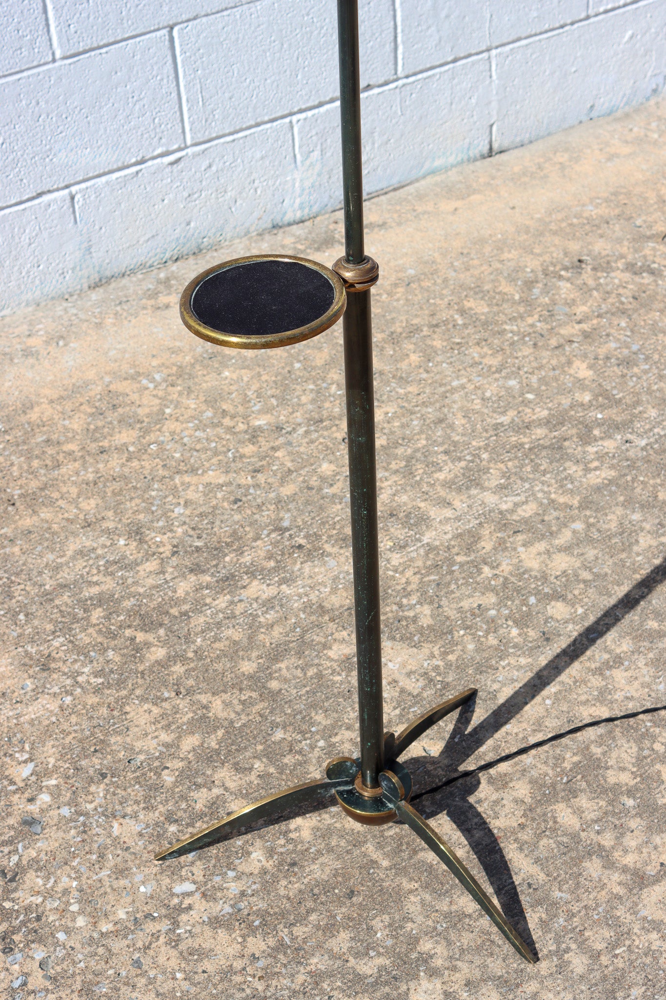 002 | French Black and Gilt-Metal Floor Lamp